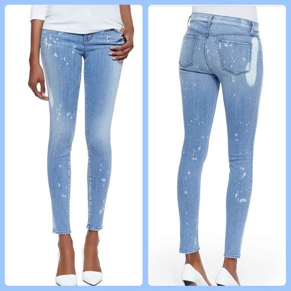 J Brand Denim - J Brand 620 Mid-Rise Zephyr Skinny Bleach Jeans
